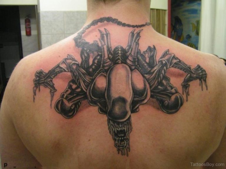 58 Fantastic Alien Tattoos On Back - Tattoo Designs – TattoosBag.com