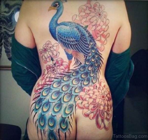 60 Classy Peacock Tattoo On Back - Tattoo Designs - TattoosB
