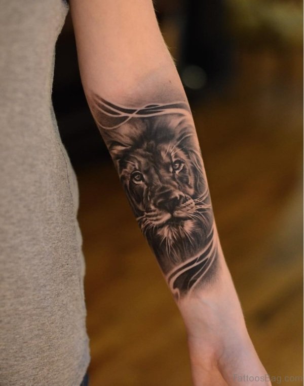 24 Lion Forearm Tattoos Design