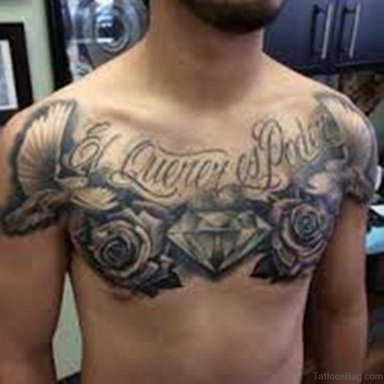 cloud and dove chest tattoos