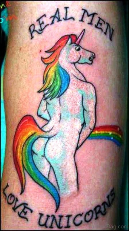 unicorn tattoo for men