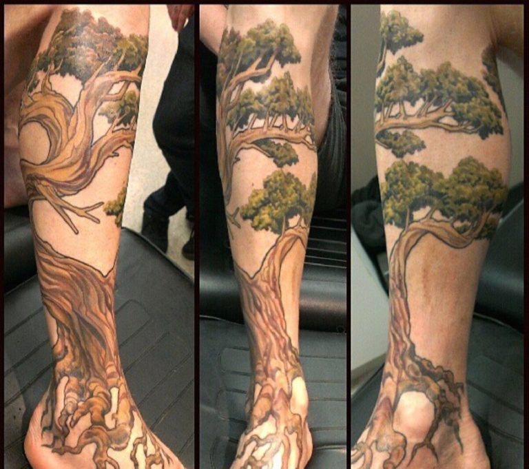 93 Best Tree Tattoos For Leg Tattoo Designs