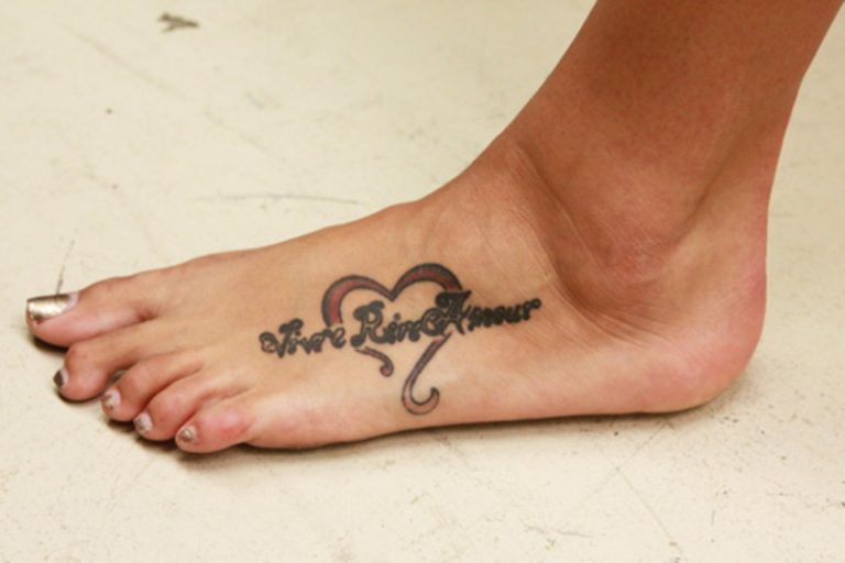 74 Beautiful Heart Tattoo On Foot - Tattoo Designs – TattoosBag.com