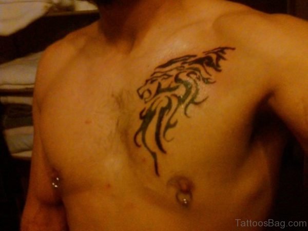 leo tribal tattoos chest