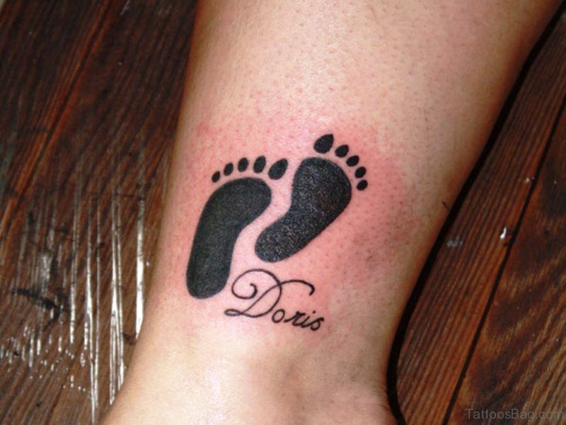 19 Adorable Baby Footprint Tattoos On Wrist