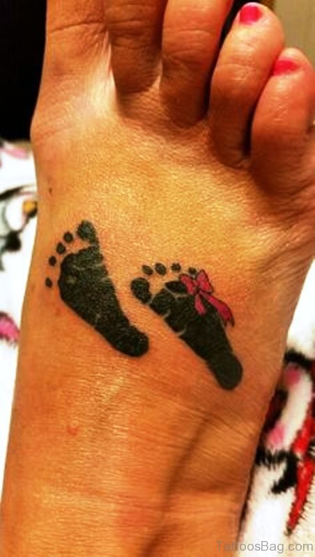 46 Sweet Baby Footprint Tattoo On Foot - Tattoo Designs – TattoosBag.com