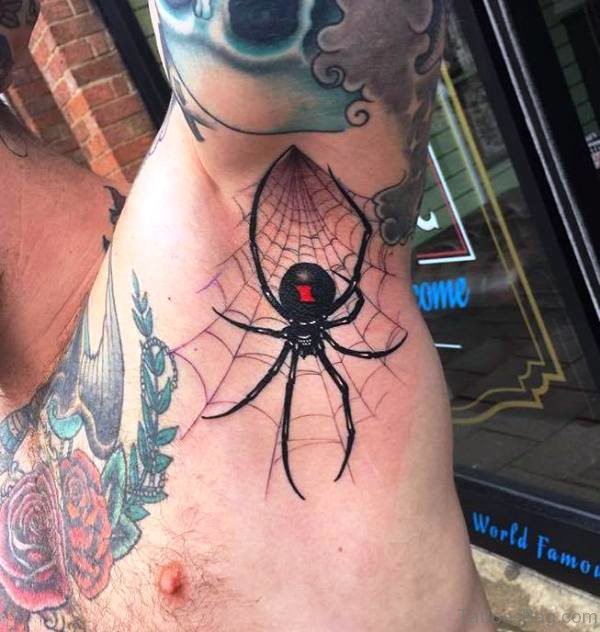 Rapper With Spider Tattoo