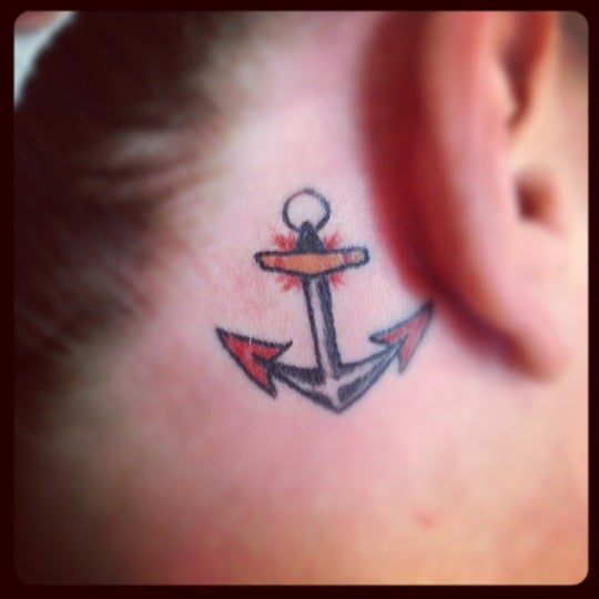 27 Lovely Anchor Neck Tattoos - Tattoo Designs – TattoosBag.com