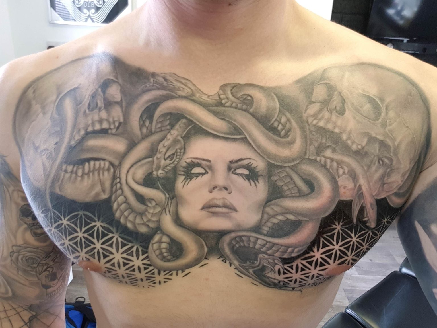 29 Best Medusa Chest Tattoos - Tattoo Designs – TattoosBag.com