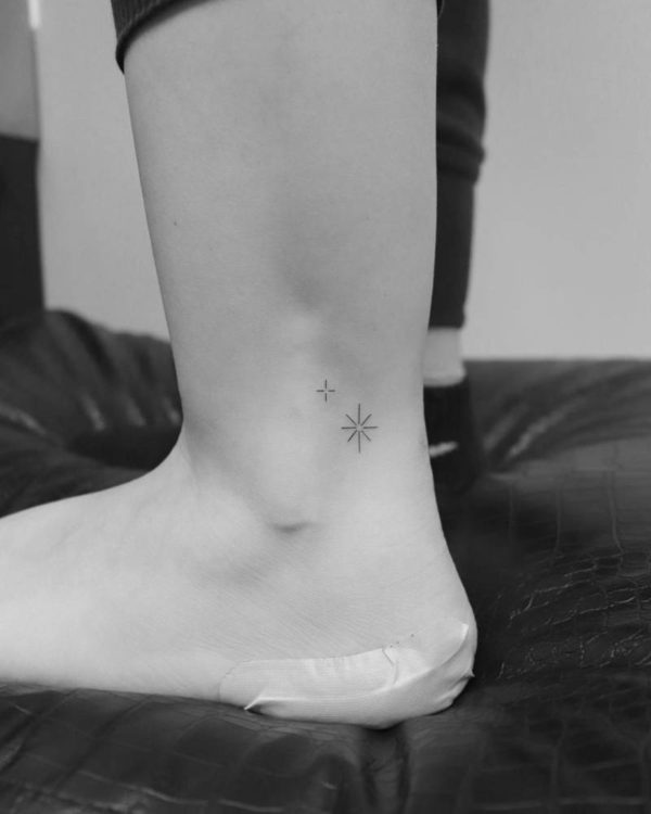 40 Stunning Star Tattoo Designs For Ankle Tattoo Designs