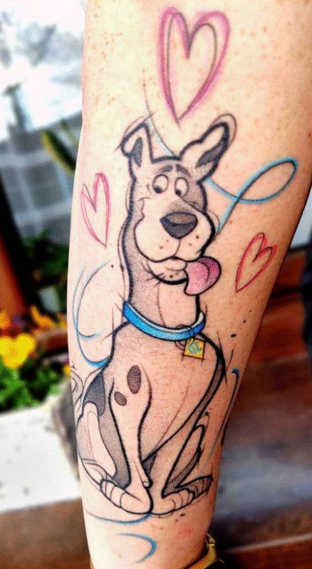 Scooby Doo drawing  Cartoon tattoos Scooby doo tattoo Surf tattoo