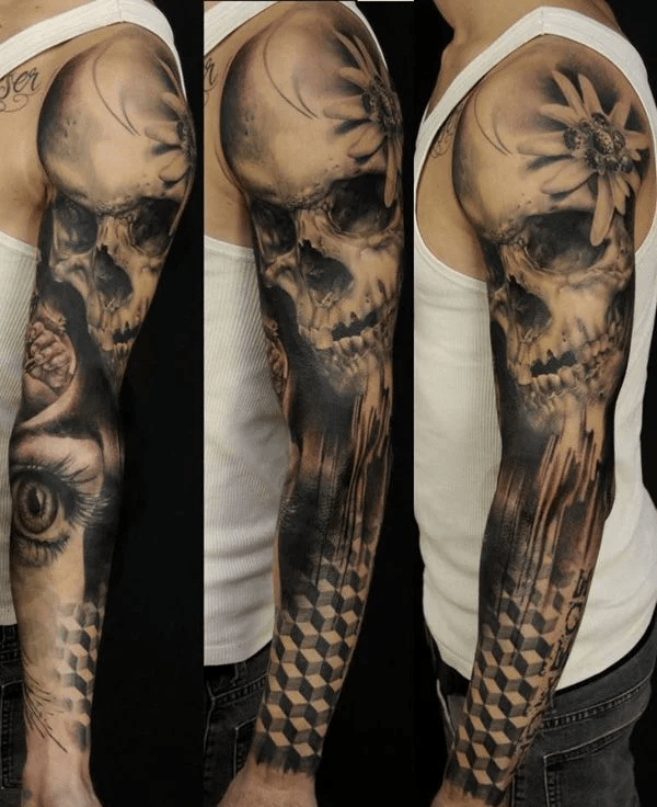 Traditional Skull Tattoo Images  Browse 27457 Stock Photos Vectors and  Video  Adobe Stock
