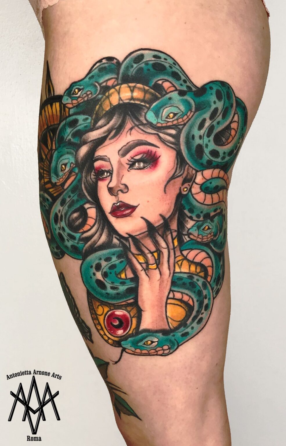 37 Leg Medusa Tattoo - Tattoo Designs – TattoosBag.com